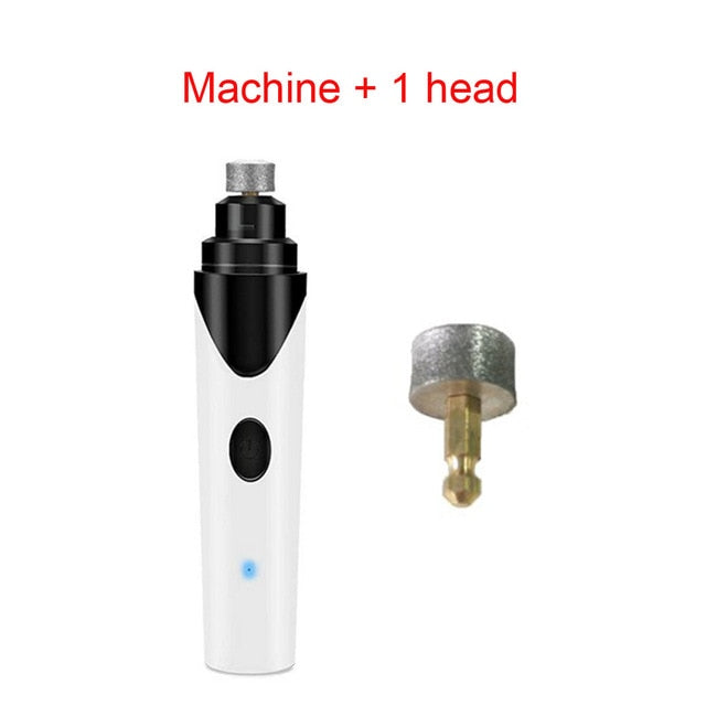 Electric Pet Dog Nail Grinder Low Noise Rechargeable Nail Clipper for Dogs Quiet Painless Cat Paws Nail Grooming Trimmer Tools-1