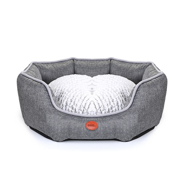 Soft Dog Bed Sleeping Gary Sofa Hondenmand Waterproof Cushion Mat For Pets Puppy Cat Cotton Pillow Pet Supplies-2