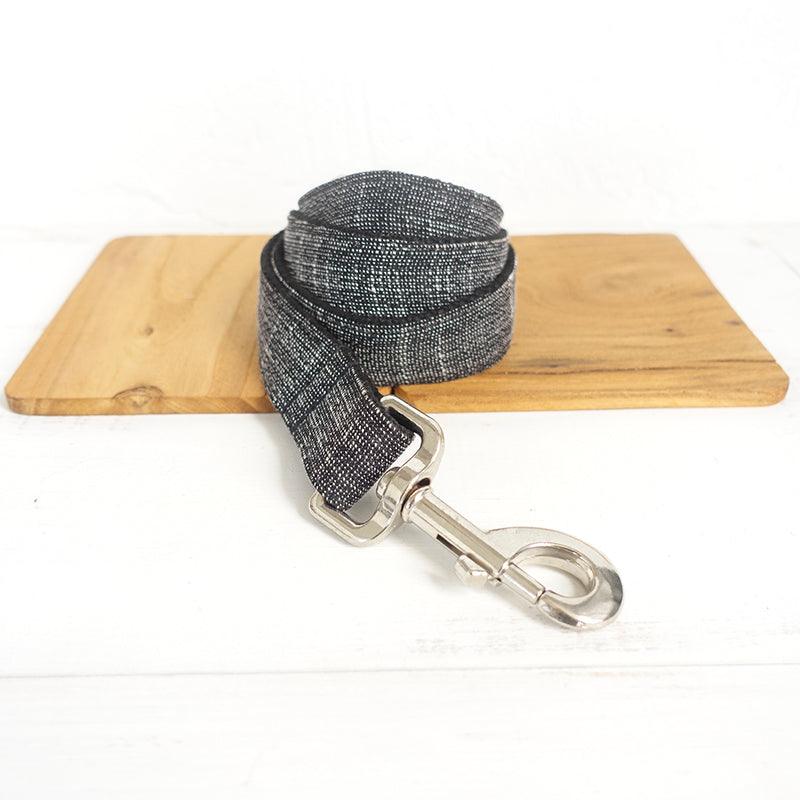 Thicken Soft Dog Collar Set - Elegant Black With Light Gold Accents-3