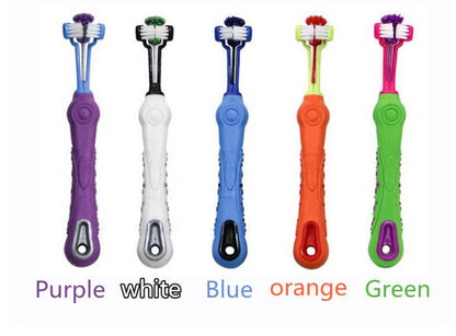 Dual-Action Pet Dental Finger Toothbrush - Advanced Teeth Cleaning Tool For Dogs And Cats-0