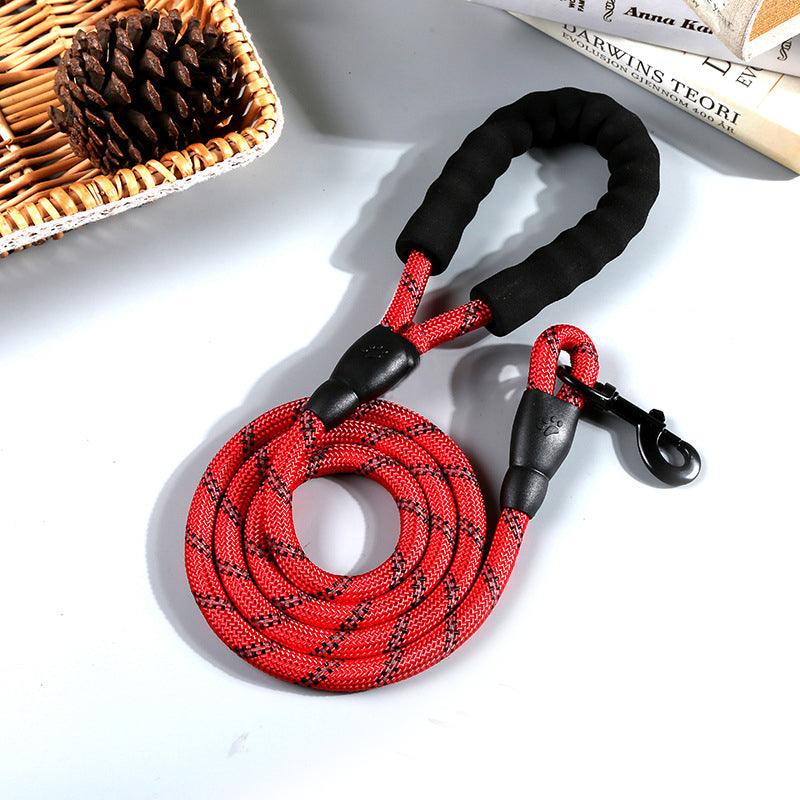 Nightglow Reflective Round Rope Dog Leash-5