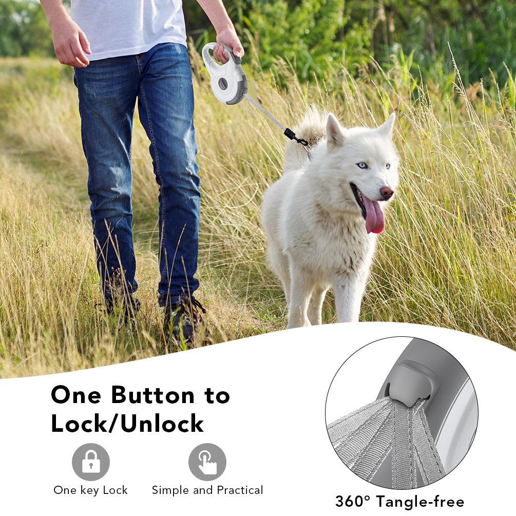 Reflective Retractable Dog Leash With Tractor Design-1