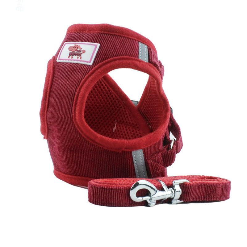 Reflective Braided Dog Chain Chest Strap-3