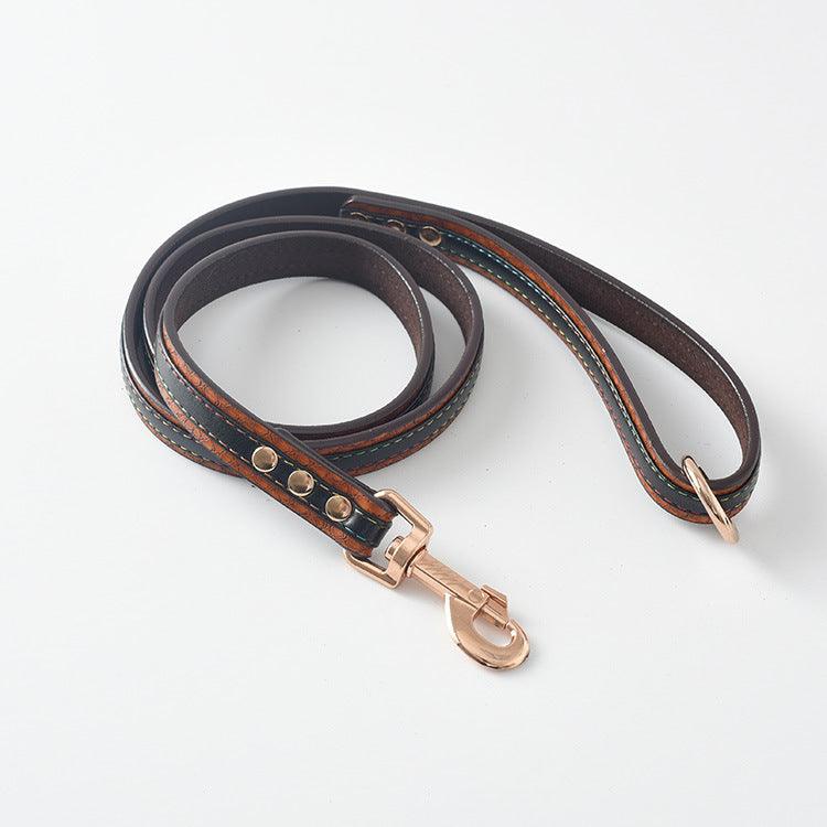 Ultimate Pet Walking Set: Stylish Pu Leash And Collar Combo-9