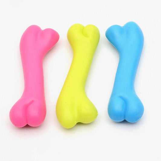 Durable Dog Bone Chew Toy: High-Quality Rubber Molar Toy For Pets-0
