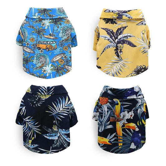 Hawaiian Breeze Pet Shirt: Stylish Island Vibes For Cats And Dogs-0