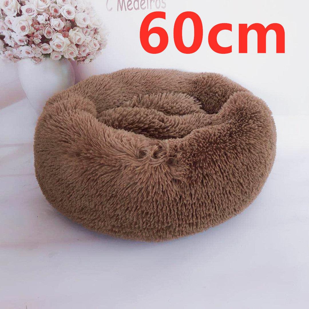 Cozy Haven: Luxurious Round Pet Bed For Winter Comfort-33