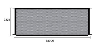 Portable Pet Safety Fence - Transparent Isolation Net For Cars, Windows, And Balconies-0