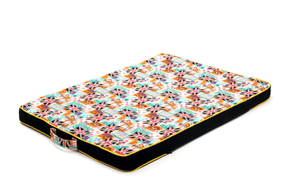 Luxury Printed Canvas Dog Bed - Thick And Comfortable Pet Mattress-3