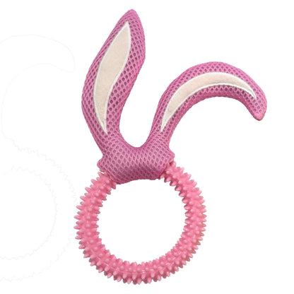 Fluffy Fun Bunny Ears Dog Toy-1