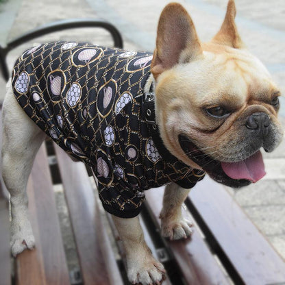 Personalized Pet Fashion: Customizable Bag Print Dog Clothes For Spring And Autumn-2