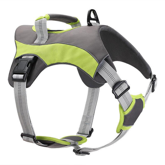 Reflective Chest Strap Dog Leash Set With Towing Rope-0