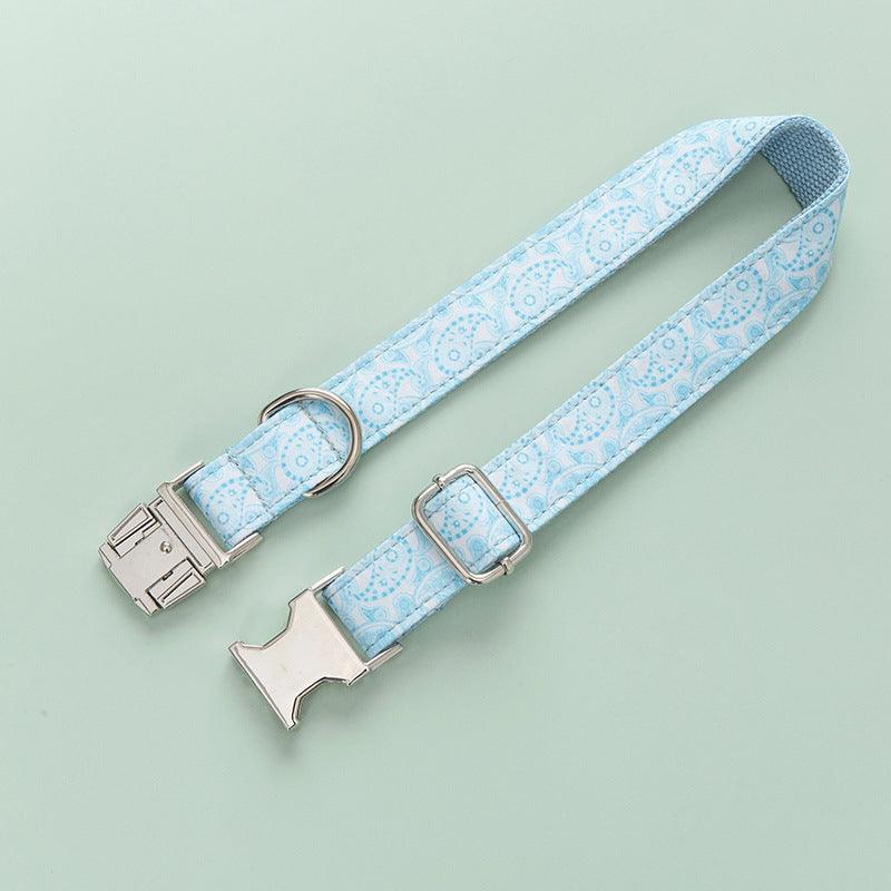Personalized Zinc Alloy Buckle Dog Collar With Stylish Lettering-4