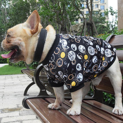 Fashionable Printed Pet Clothes For Spring And Autumn - Stylish Dog Apparel-3