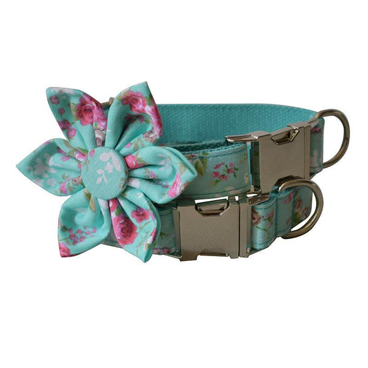 Rose Garden Dog Collar And Leash Set-0