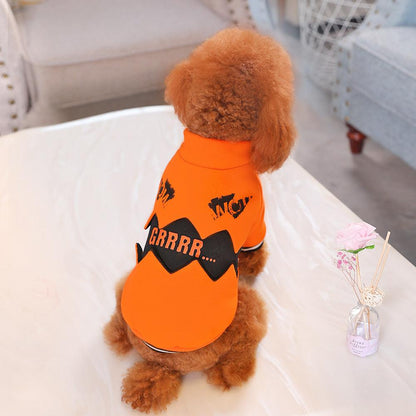 Halloween Pumpkin Dog Costume - Spooky And Stylish Pet Attire-3