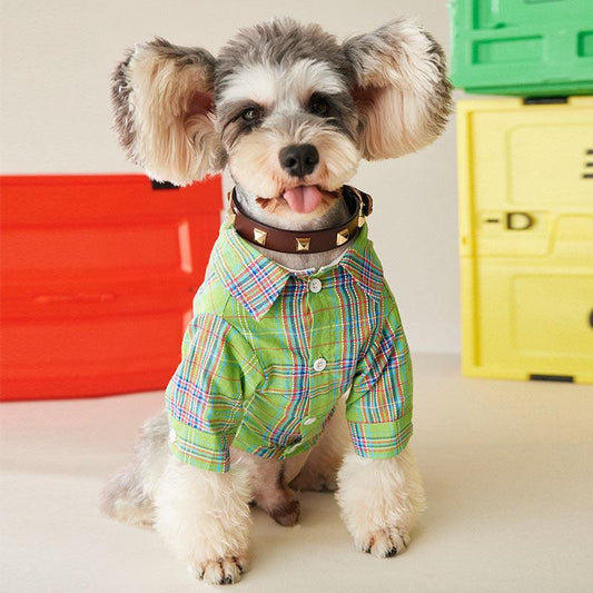 Fruit Green Casual Dog Shirt For Small And Medium-Sized Dogs And Cats-0