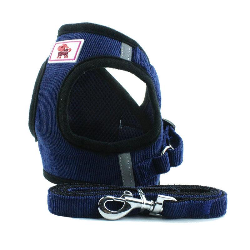 Reflective Braided Dog Chain Chest Strap-4