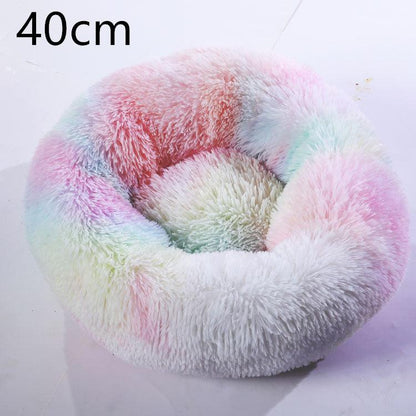 Cozy Haven: Luxurious Round Pet Bed For Winter Comfort-17