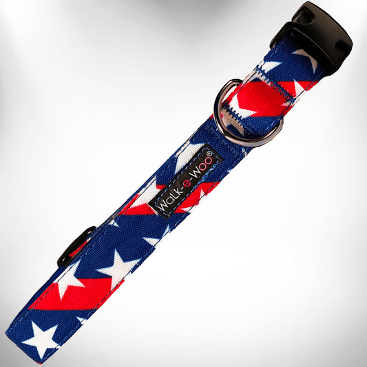 Patriotic Stars & Stripes Dog Collar-0