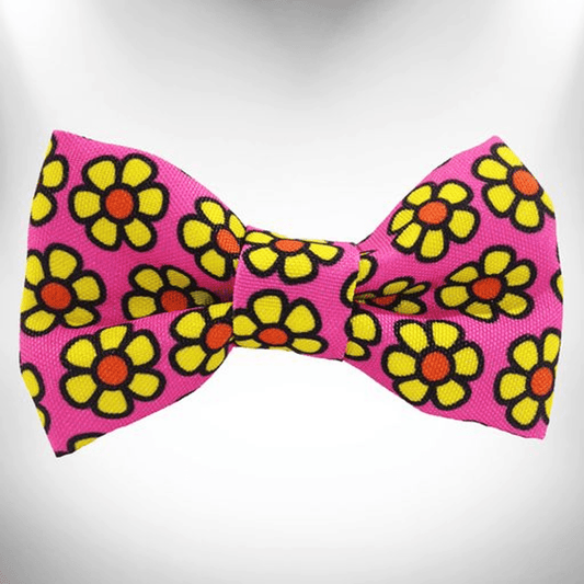 Flower Power Stylish Dog Bow Tie Collar-0