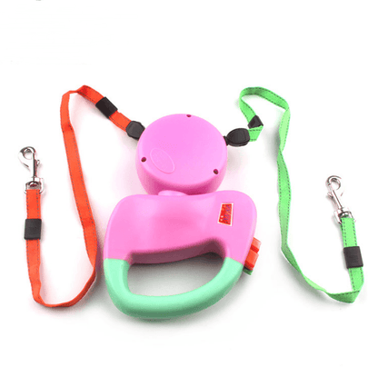 Ultimate Freedom Retractable Dual Pet Dog Walking Leash-3