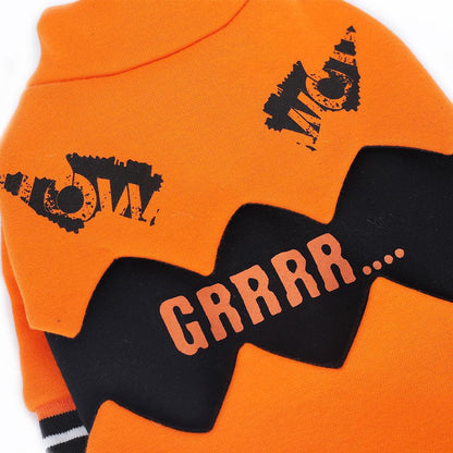 Halloween Pumpkin Dog Costume - Spooky And Stylish Pet Attire-1
