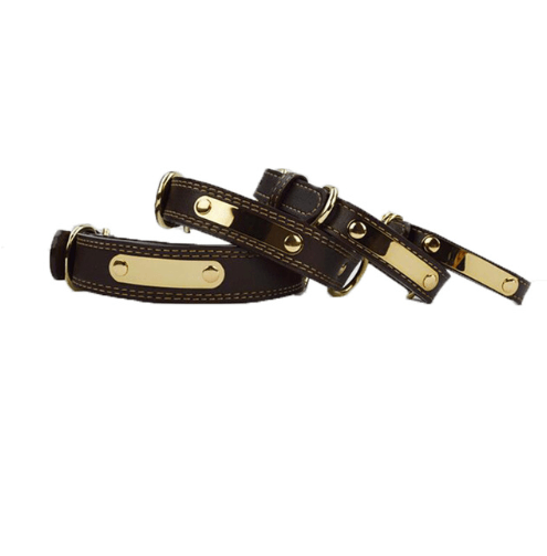 Personalized Pet Lettering Leather Dog Collar-1