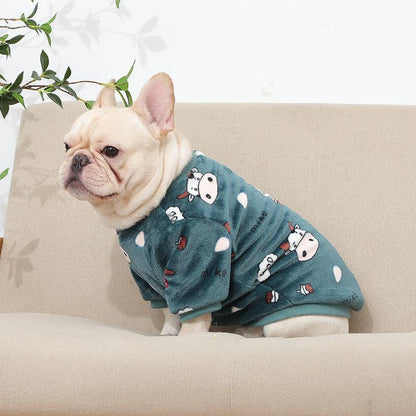 French Plush Pajamas For Fashionable Pets-4