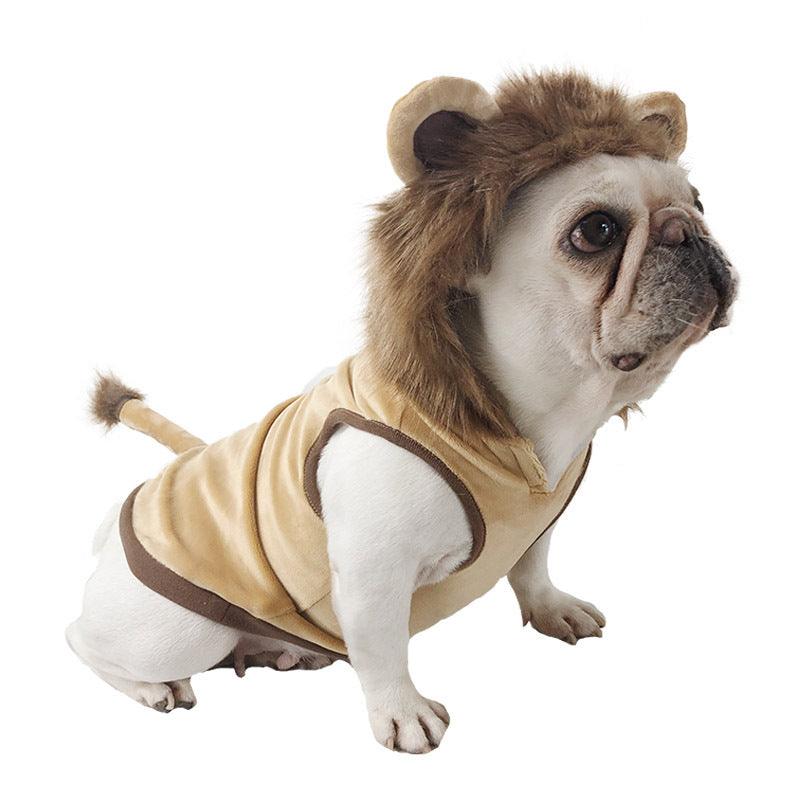 Pet Costume: Lion King Transformation Outfit For Dogs And Cats-3