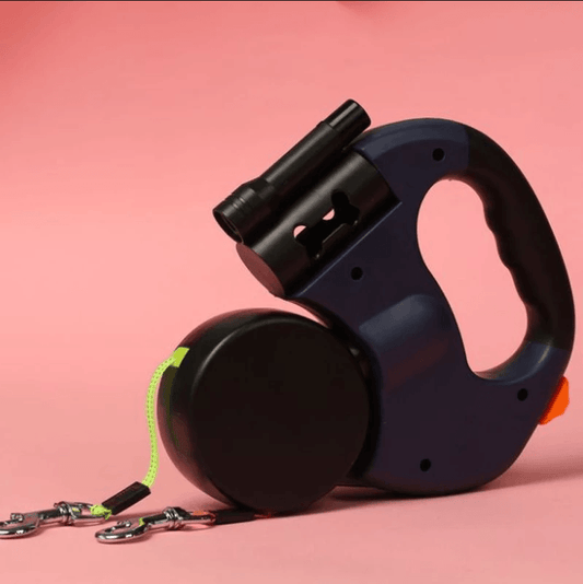 The Ultimate Dual-Headed Pet Leash: Retractable, Rotatable, And Illuminated-0