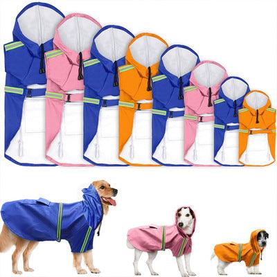 Reflective Waterproof Dog Raincoat - Spring And Summer Collection-4