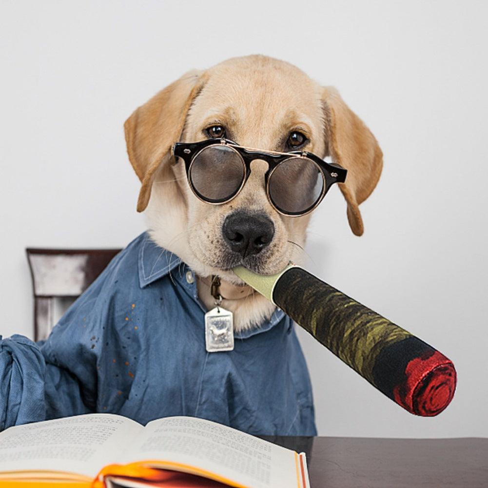 Playful Pooch Prankster: Plush Dog Toy With Sound-0