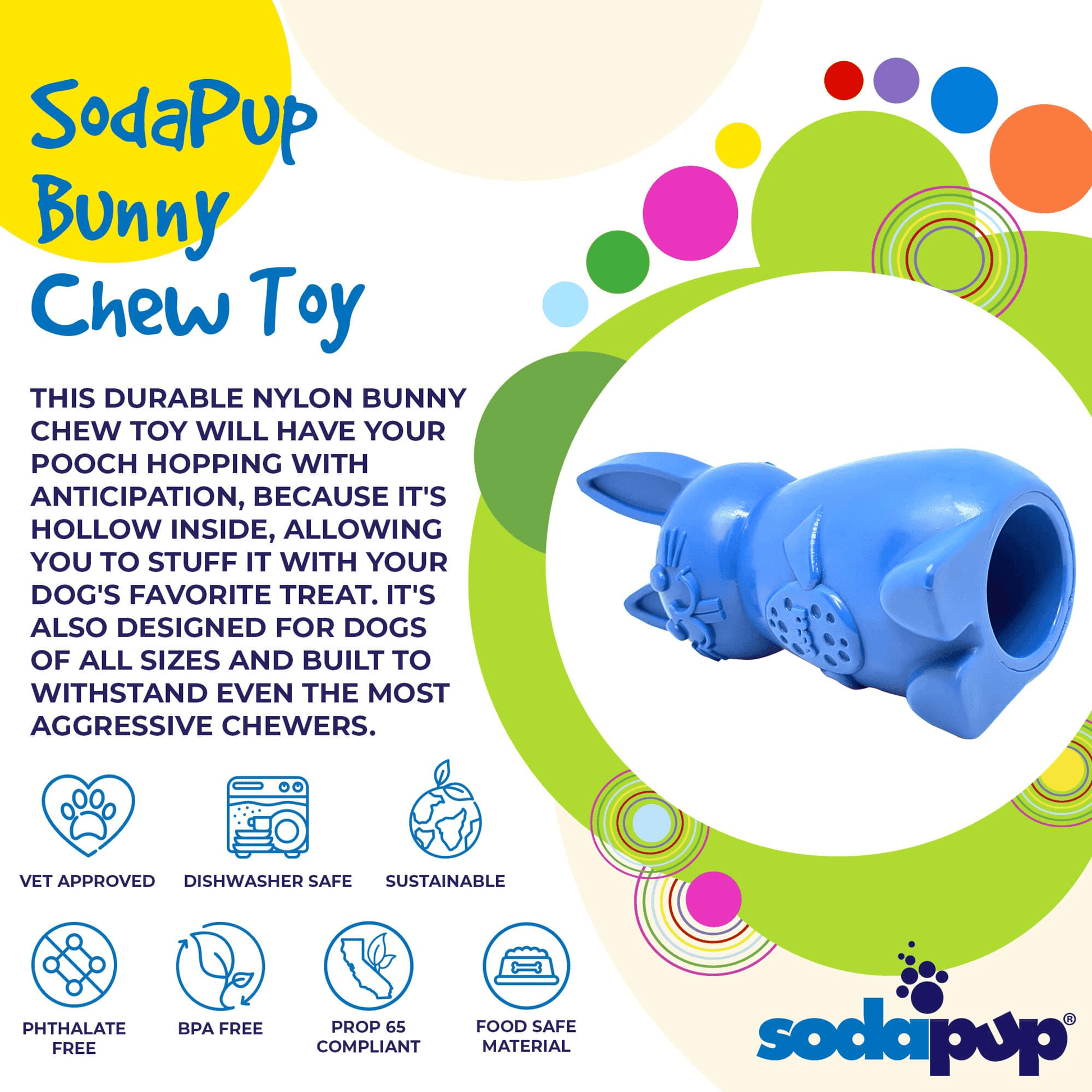 Durable Nylon Bunny Chew Toy for Aggressive Chewers-3