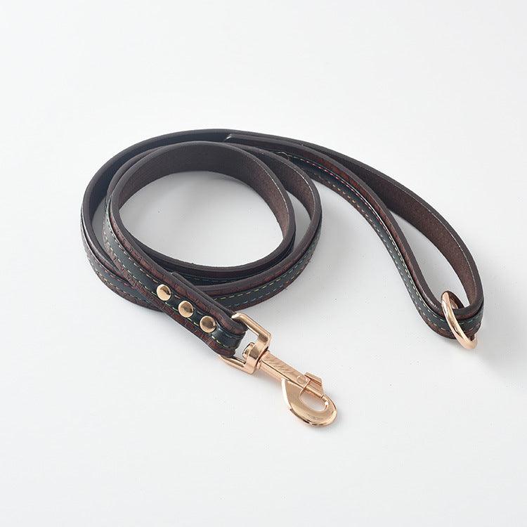 Ultimate Pet Walking Set: Stylish Pu Leash And Collar Combo-7