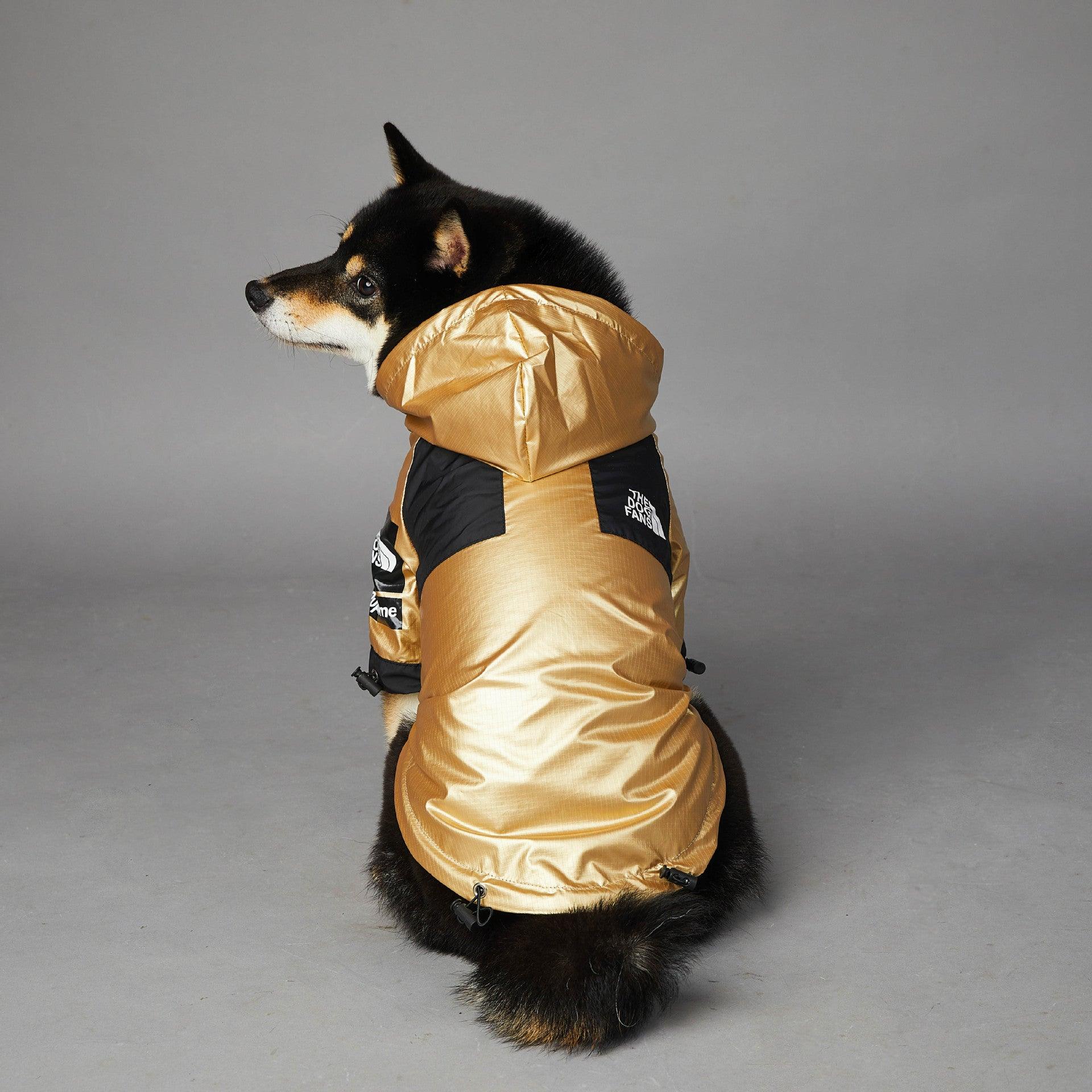 Golden Dog Raincoat - Stylish And Waterproof Pet Jacket-3