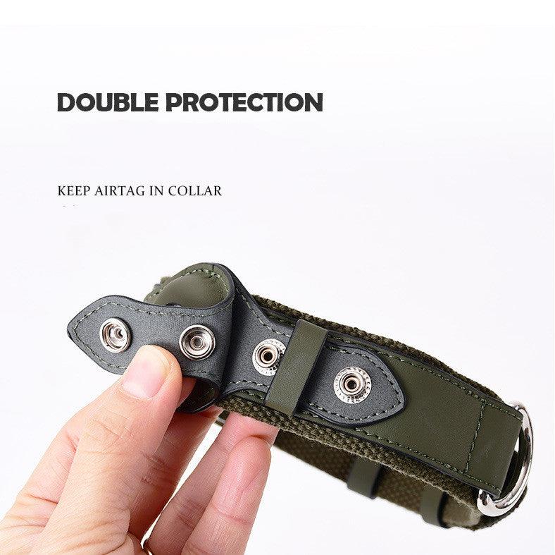 Pet Collar Tracker Cover - Stylish Leather Protection For Airtag-2