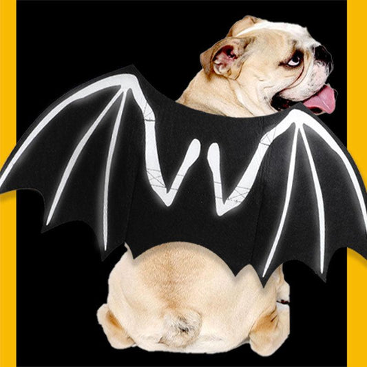 Luminous Bat Wings Dog Costume - Transform Your Pup Into A Mysterious Creature!-0