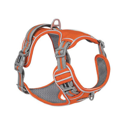 Explosive Red Adventure Dog Harness - Ultimate Safety And Comfort For Large Dogs-4