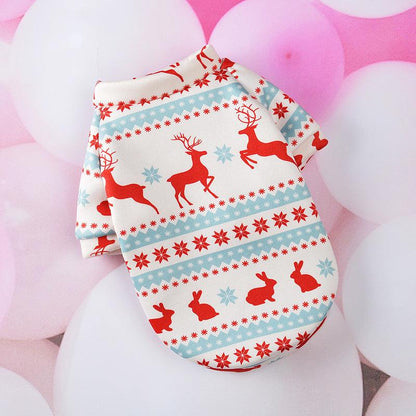 Festive Cartoon Pet Vest - Christmas Dog Clothes For A Stylish Holiday Season-1