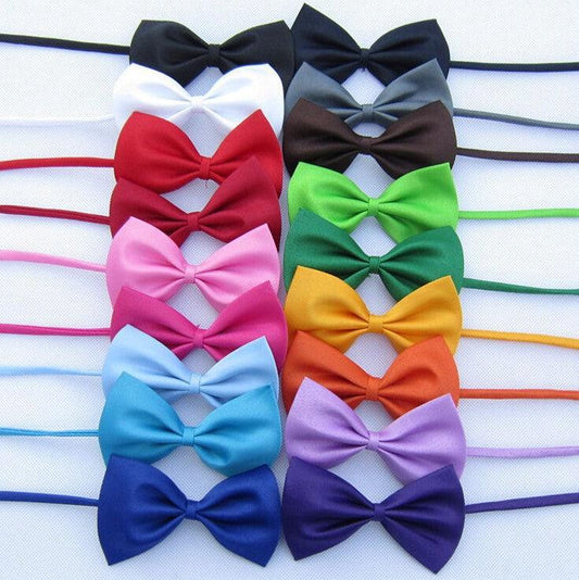 Pet Bow Tie Collection: Stylish And Adjustable Neck Ties For Dogs And Cats In Various Colors-0