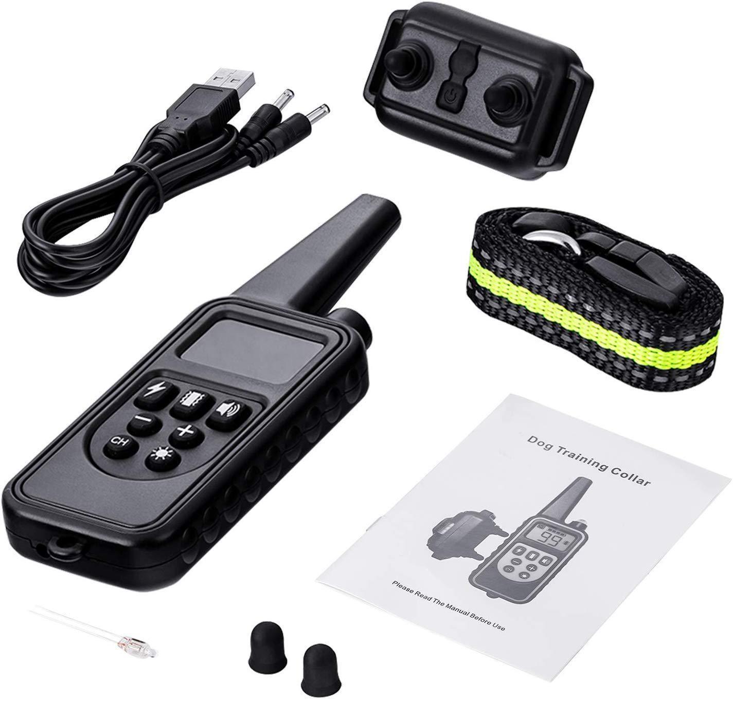 800M Waterproof Dog Training Collar With Adjustable Levels And 3 Training Modes-1