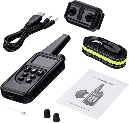 800M Waterproof Dog Training Collar With Adjustable Levels And 3 Training Modes-1
