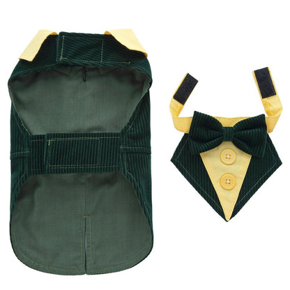 Elegant Canine Attire: Formal Dog Tuxedo Dress-4
