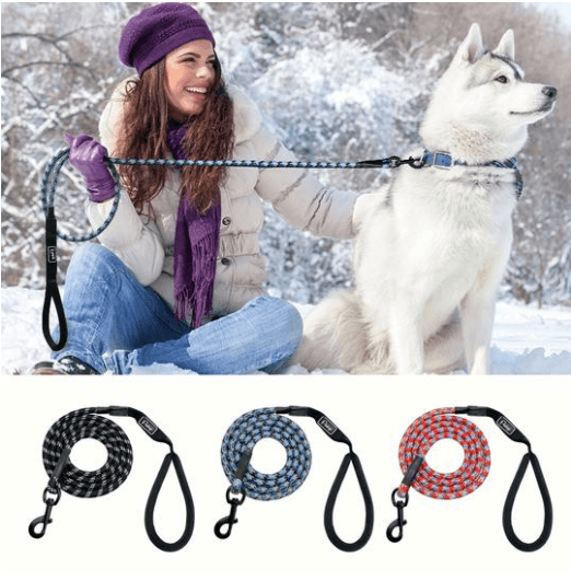 Premium Padded Rope Leash For Dogs Of All Sizes-0