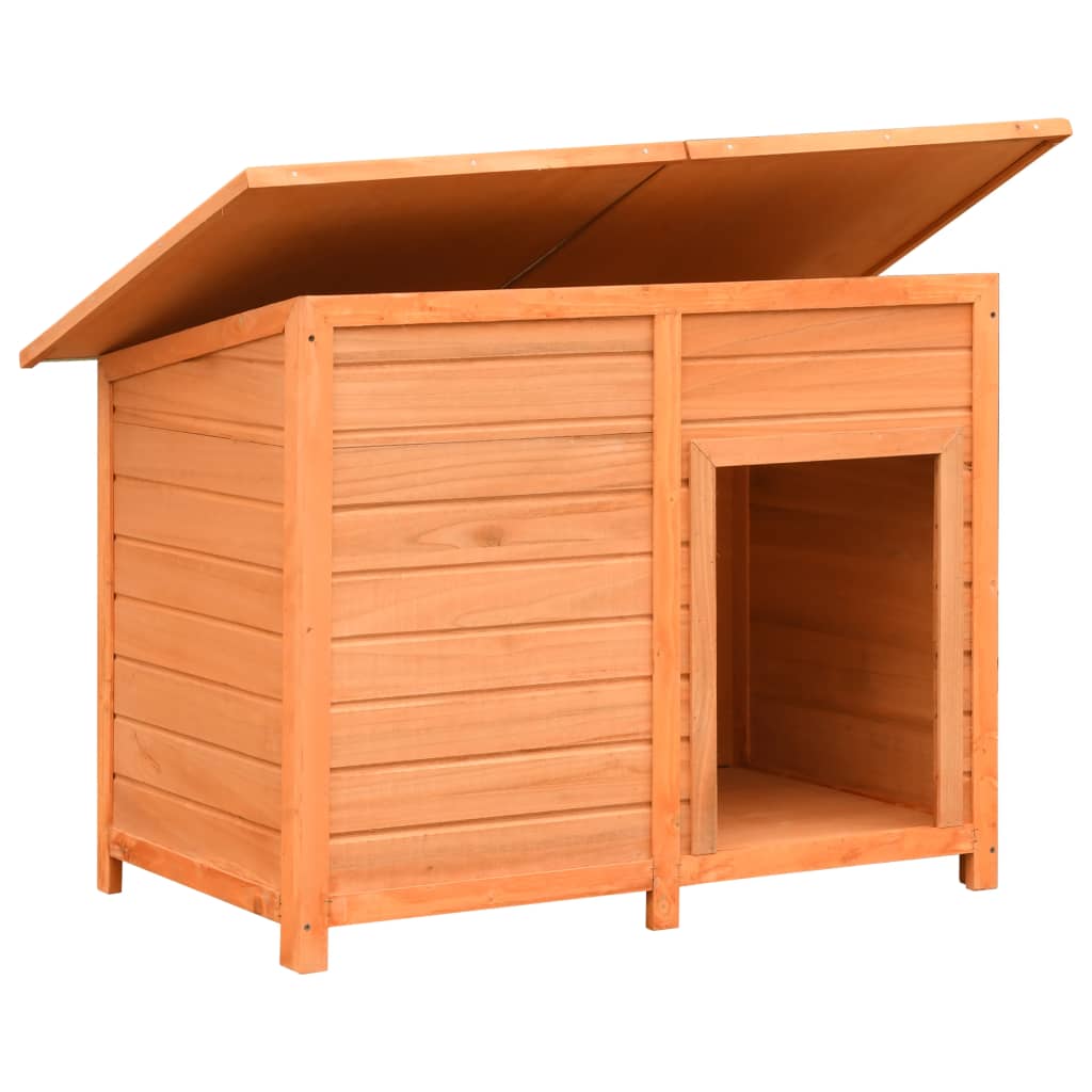 vidaXL Dog Cage Solid Pine & Fir Wood 47.2"x30.3"x33.9"-4