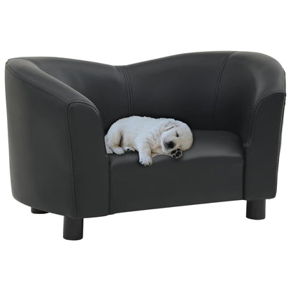 vidaXL Dog Sofa Dog Bed Foam Pet Puppy Couch with Washable Cover Faux Leather-5