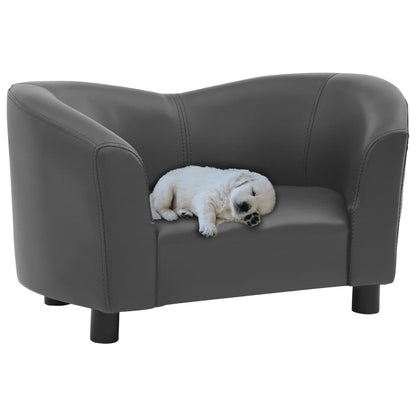 vidaXL Dog Sofa Dog Bed Foam Pet Puppy Couch with Washable Cover Faux Leather-7