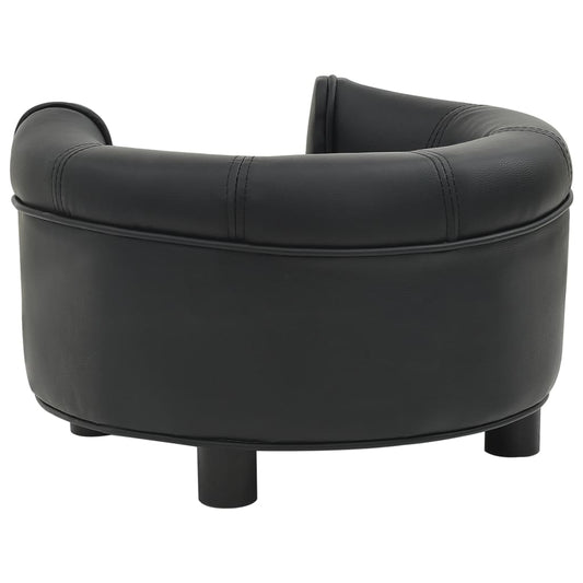 vidaXL Dog Sofa Puppy Couch Bed with Washable Cover Plush and Faux Leather-0