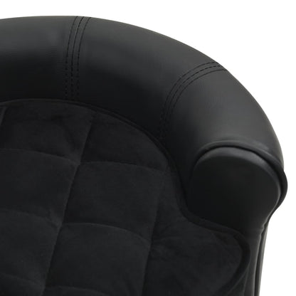 vidaXL Dog Sofa Puppy Couch Bed with Washable Cover Plush and Faux Leather-4